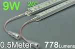 0.5Meter 20inch Superbright Waterproof LED Strip Bar 5050 5630 Rigid LED Strip 12V Both With DC Female male connector