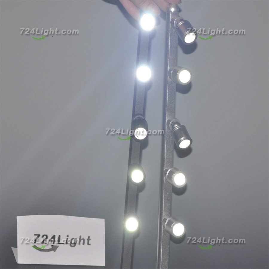 5W LED Jewelry Showcase Standing Spot Light 350mm Length Warm White Pure White 5*1W LED Cellphone Showcase Standing Spotlight