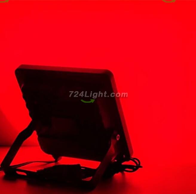 DMX512 RGB LED Flood Light 100W AC110-220V Outdoor IP66 LED WallWasher GREY Aluminum Case Tempering Glass Cover High Lumen Security Light Garden Landscape Lawn Lamp