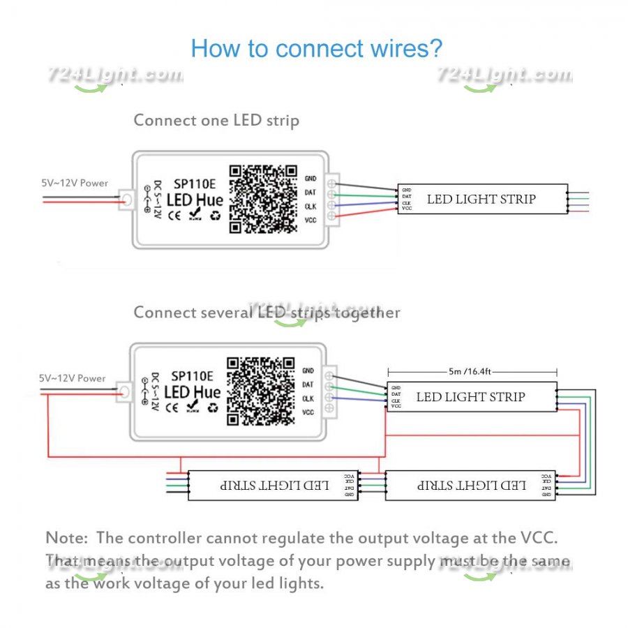 DC5-24V SP110E Bluetooth Pixel Light Controller by Smart Phone APP for WS2812B WS2813 SK9822 APA102 SK6812 LPD8806 DMX512 1903 RGB/RGBW LED Strip Light