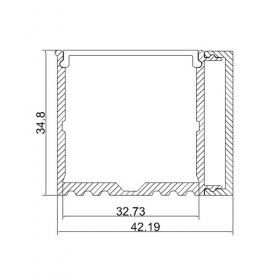 Aluminum LED Profile For the Wall Light down Light