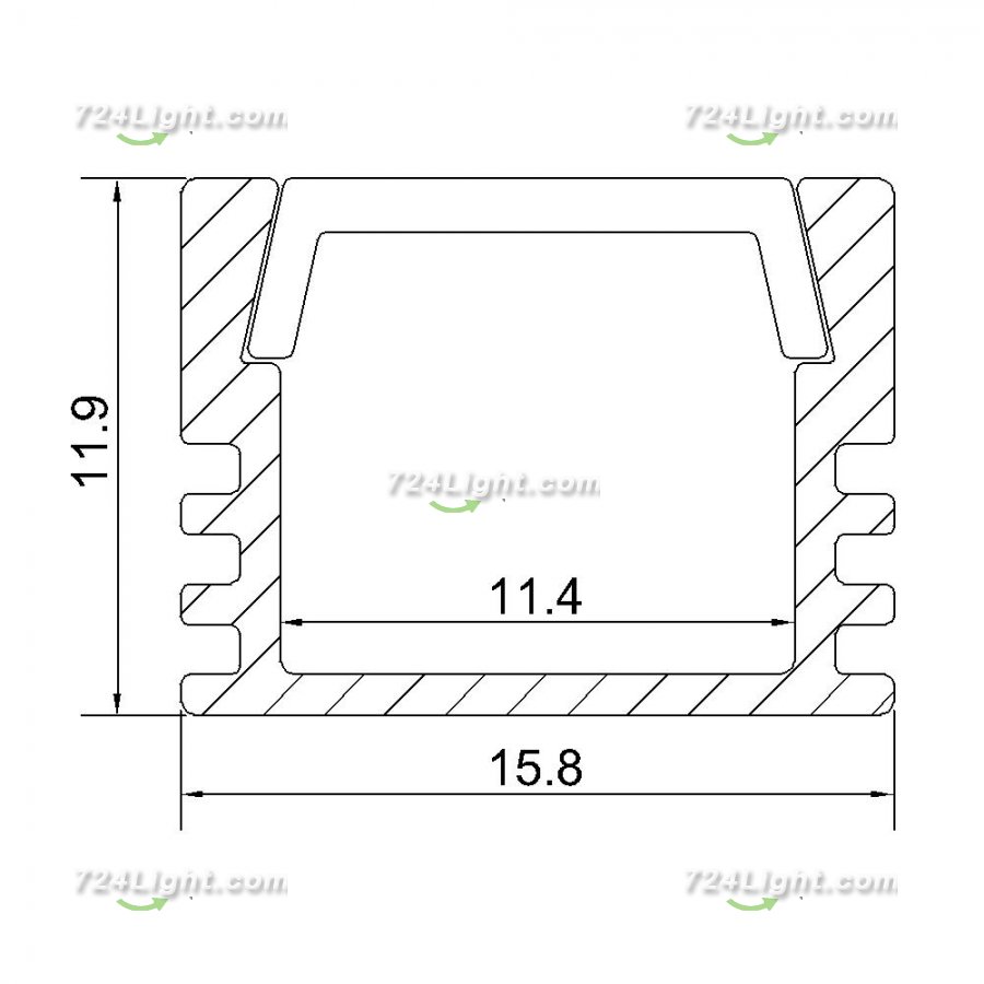 LED Channel for led 5050 5630 3520 strip light Aluminum profile