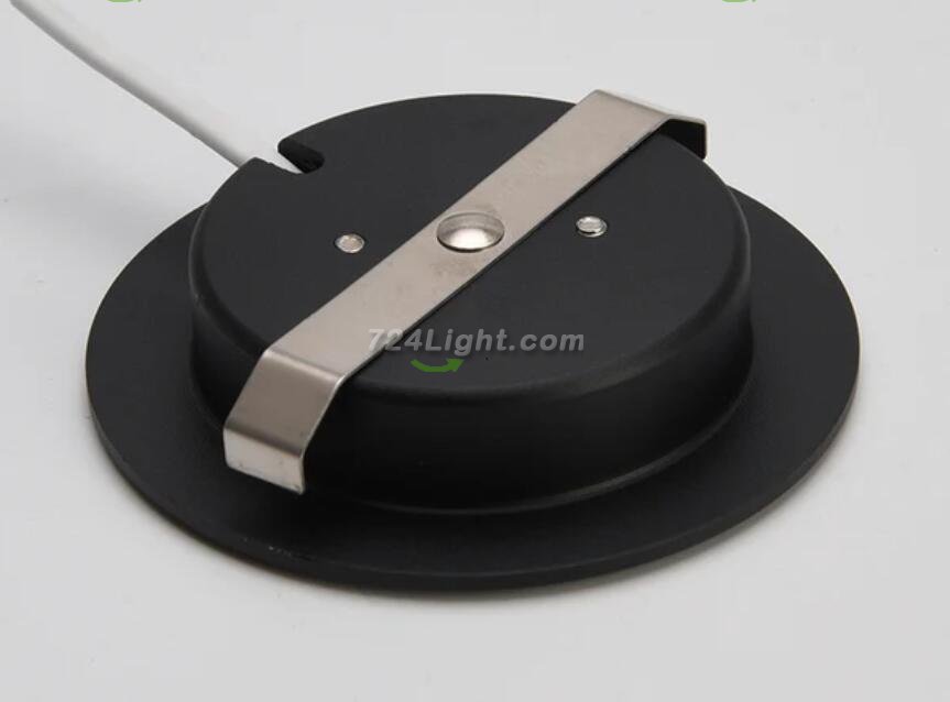 4pcs Pack LED Under Cabinet Lighting 2.5W 12VDC Ultra Thin, 3 Switches are Available Controllable Puck Light for Motorhome, Caravan, Truck, Kitchen, Wine Cabinet, Wardrobe