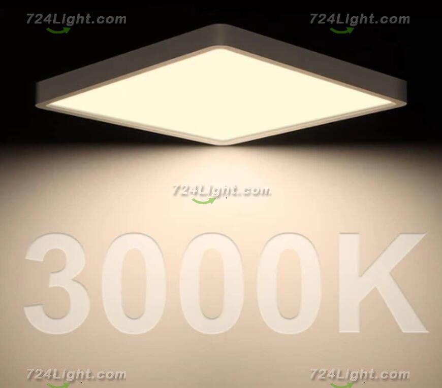 LED Ceiling Light Fixture Flush Mount, 12 Inch 24W, Indoor LED Ceiling Lights, 3200LM Bright Square LED Ceiling Light, Flat Slim Lighting Fixture for Bedroom Stairwell Hallway Kitchen