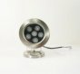 4 Pack 6W LED Under Water Light, Stainless Steel Housing, 113mm in Diameter, Single Color DC24V, IP68 Waterproof Fountain Light