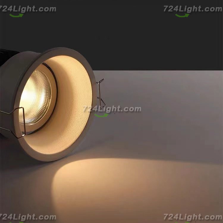 15W Spotlight Led Embedded High Color Rendering Deep Anti-glare Narrow Frame Household Aluminum Wall Washer Downlight