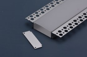 3 Meter 118.1” Aluminum Recessed LED Corner Strip Channel 104mm x 15.5mm Seamless Led Profile