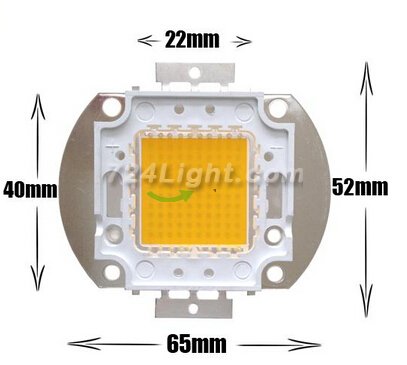 Epistar 100W Brightest LED Chip 8500 Lumens 35*35mil LED Beads Chip