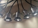 8PCS Pack 1W 12-24V DC/AC 12V IP67 Waterproof LED Step Light Dimmable Outdoor LED Garden Light Yard Light with Deep Anti-Glare Lens