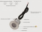 8PCS Pack 3W IP68 Underwater LED Lights Round Stainless Steel Cover Villa Garden Swimming Pool LED Light