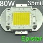 Epistar 80W High Power LED Chip Light 6800 Lumens 35*35mil Chip LED Light