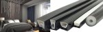 16.4FT(5Meters) 20*20mm 120° Top Emitting IP67 Waterproof Flexible Full Black Silicon LED NEON Tube Housing Fit for 12mm Wide LED Strip Light