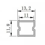 Waterproof LED Channel Plastic Profile PB-AP-LJ-LW1212