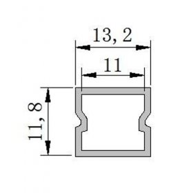 Waterproof LED Channel Plastic Profile PB-AP-LJ-LW1212