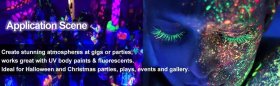 60W UV Black Light LED Strip, 16.4FT/5M 2835 300LEDs 395nm-405nm Waterproof IP65 Night Fishing Sterilization Party w/12V 5A Power Supply