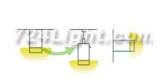 Super Wide 27.5mm LED Channel Slim LED Profile(H):95mm x 38.1mm(W) 1 meter (39.4inch) LED Line lighting Channel