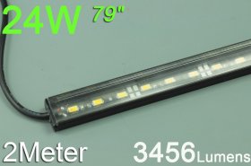 Bestsell Black 2Meter LED Strip Bar Rigid Strip light 79inch Aluminium 5050 5630 Rigid LED Strips Bar