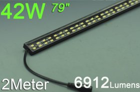 Black 2meter 79inch Bestsell Double Row LED Bar 288LEDs 5050 5630 Rigid Bar