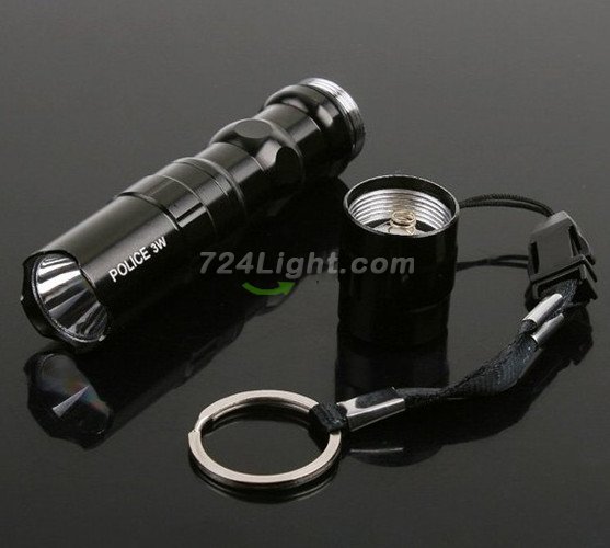 3W Portable LED Flashlight Mini Aluminum LED Flashlight Torch Camping