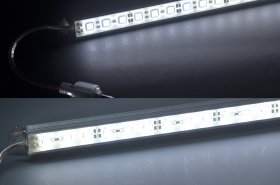 0.5Meter 20inch Superbright Waterproof LED Strip Bar 5050 5630 Rigid LED Strip 12V Both With DC Female male connector