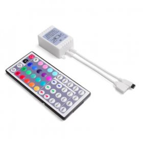 44Key IR Remote Controller for RGB LED Strip Lights 4-pin DC12V-24V LED Strip Controller