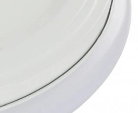 24W 14.96 inch (380mm) LED Ceiling Light Fixture CCT changable & Dimmable with RF controller Round Acrylic Shade White Finish Modern LED Flush Mount