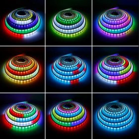Free Shipping Addressable Pixel LED Light 12V T0513 NEON Dream Color WS2811 LED Strip Light Kit