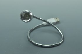 White/Black Flexible USB LED Reading Light Lamp for Computer Laptop Notebook PC Metal Snake