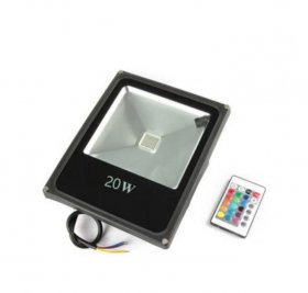 RGB Color Changing LED Floodlight with Remote Controller IP65 Waterproof