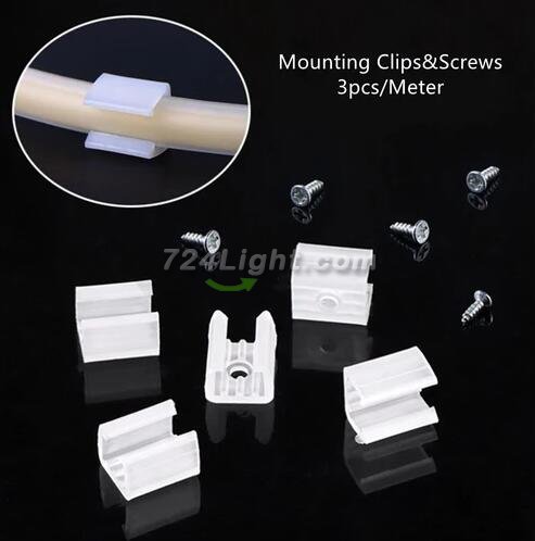 32.8Feet 110V AC / 220V AC Spotless FCOB LED Flexible Strip Light, IP65 Waterproof High Brightness with Inline Switch