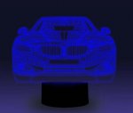 Transportation Images 3D Illusion LED Night Light w/ 16 Colors Remote Touch Switch Adjustable Brightness for Kids Bedroom Decoration