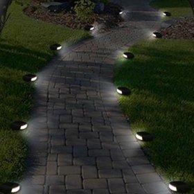 Solar stone light, Outdoor Simulation Stone Light White Light Patch LED Light Garden Path Decorative Light