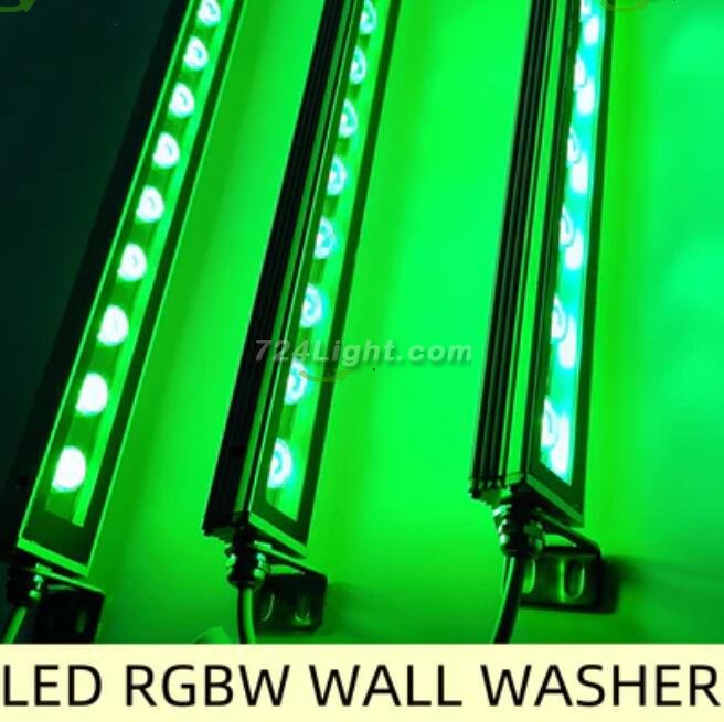 40'' RGBW SMD5050 24V 72W LED Wall Washer Light, Tempering Glass Cover IP67 Waterproof Grade,Energy Saving Linear Strip Light Supplies for Bridge, Hotel, Mega Bar Christmas Advertising Boards, Billboard,Building Commercial Lighting