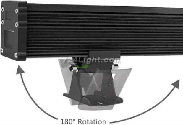 Linkable 7060 Linear LED RGB Wall Washer Lights with Remote Controller, 36W Waterproof Color Changing Wall Washer LED Light for Outdoor/Indoor Lighting Projects, Hotels, Building Wall Decorations