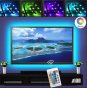 2M/6.56Ft 5V USB SMD5050 30leds/M LED TV Backlight strip lights RGB Multi-color Bias Lighting Kit for 40-60inch HDTV, With RF Remote Controller
