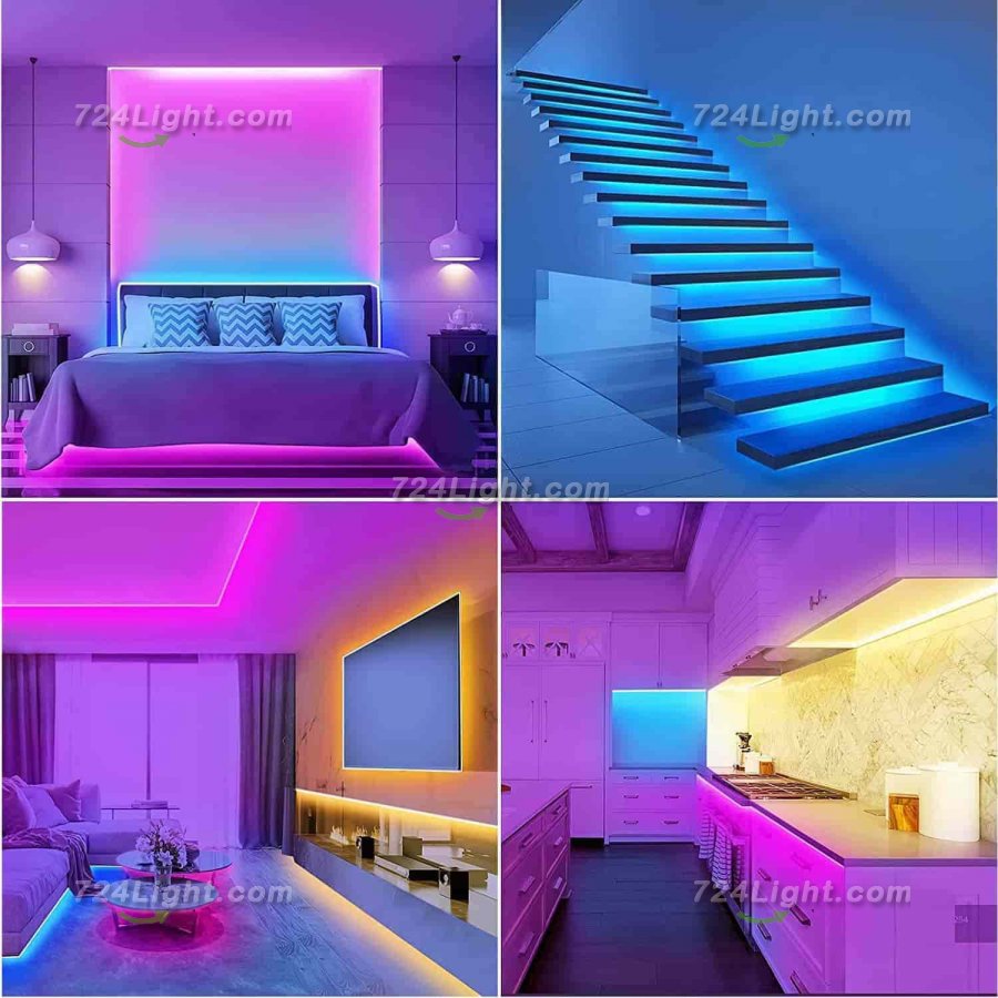 LED Strip Lights 150ft, Jerritte Smart LED Lights Kit Remote and App Controlled Music Sync RGB Color Changing LED Lights for Bedroom Room Home DÃ©cor