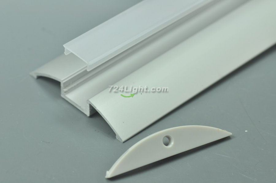 Double Wings LED Aluminium Extrusion Recessed LED Aluminum Channel 1 meter(39.4inch) LED Profile