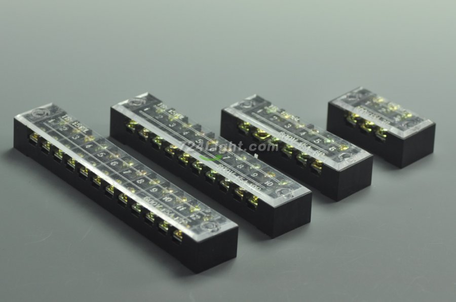 LED Connector LED 3Pin 4Pin 6Pin 10PIN 12PIN Terminal Connector 15A LED Flame Retardant Terminals