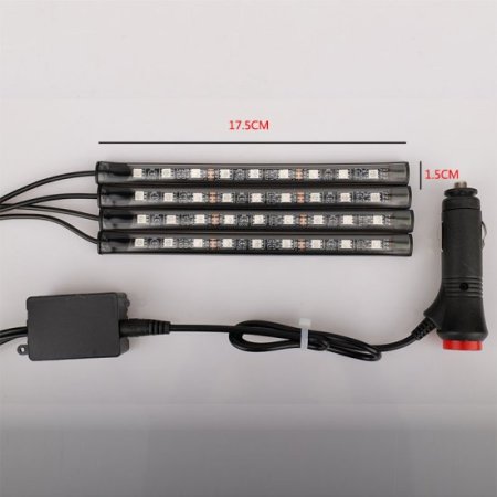 (image for) Car decorative light, 5050 9led car LED one for four indoor foot lights