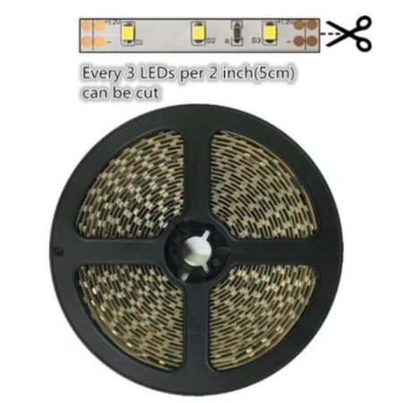 (image for) High CRI 90 LED Strips, Flexible 5M LED Strips, SMD2835-300 60 LEDs 1000LM Per Meter 8mm Wide Tape