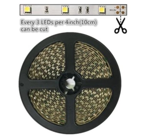 (image for) High CRI 90 LED strip, 5Meter Roll SMD5050-150 30 LEDs 450lm Per Meter 12V LED Strip Light,10mm Wide Tape