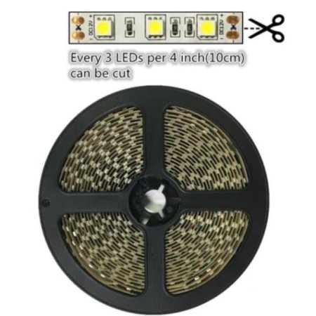 (image for) 16.4FT 5Meter SMD5050 300LED 12V 60W True Color CRI95+ Full Spectrum Natural Light LED Strip Light