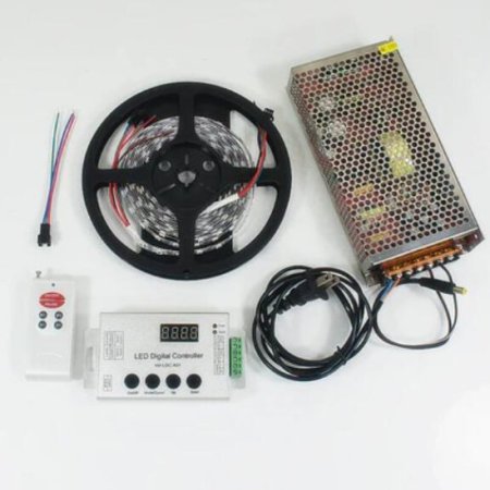 (image for) DC 5V SK6812 Individually Addressable LED Strip Light, 16.4FT/5Meter 5050 RGB Pixel LED Strip Kit with 300LEDs