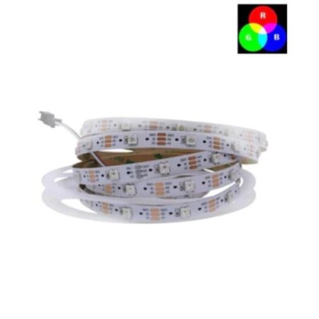 (image for) DC 5V SK6812 Individually Addressable LED Strip Light 5050 RGB 16.4 Feet (500cm) 30LED/Meter LED Pixel Flexible Tape White PCB