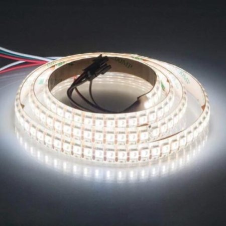 (image for) DC 5V SK6812 Individually Addressable LED Strip Light 5050 RGBW 6.6 Feet (200cm) 144LED/Meter LED Pixel Flexible Tape White PCB