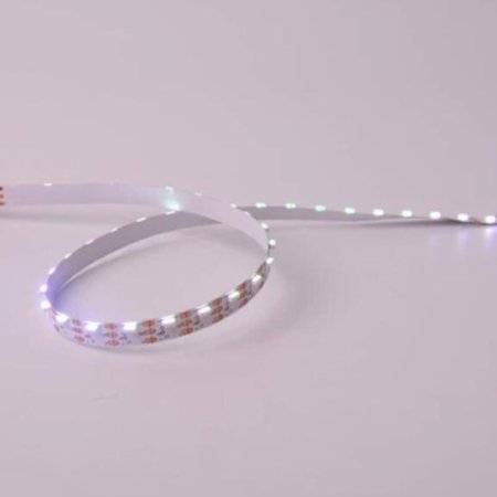 (image for) DC 5V 5Meter (16.4Ft) Side Emitting RGB SMD4020 SK6812 Individually Addressable LED Strip Light 60LED/Meter LED Pixel Flexible Tape White PCB