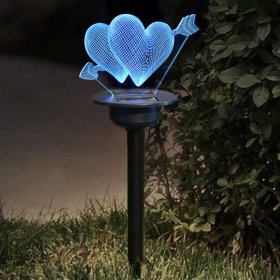 Solar Garden Light, Waterproof Acrylic Lawn Light for Garden, Yard, Pathway, Party, Porch Decoration