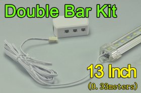 13inch 0.33Meter 12W LED Bar Fixture Double Row 5630 48LED 1680 Lumens Cabinet LED Bar Light Kits
