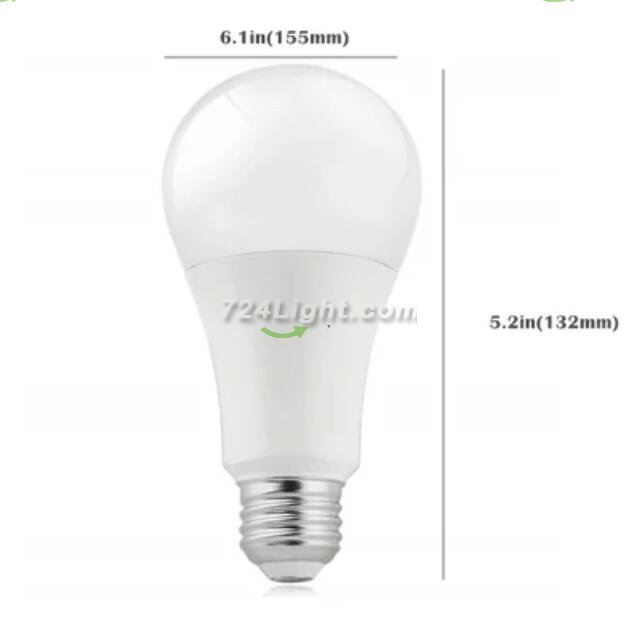 6 Pack 18Watt 1400LM G80 LED Bulb Light (100W Equivalent) E27 Screw Base 100-240V AC Non-dimmable 80mm White Light LED Globe