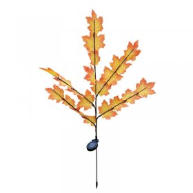 Solar Maple Leaf Branch Light Outdoor Garden Decorative Lawn Light LED-2 Pack